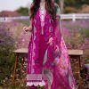 Mushq Lawn | Lavender | Unstitched | Party wear | Digital print pure chiffon dupatta | Solara Zyra HML24-8B