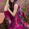 Mushq Lawn | Lavender | Unstitched | Party wear | Digital print pure chiffon dupatta | Solara Zyra HML24-8B - Image 3