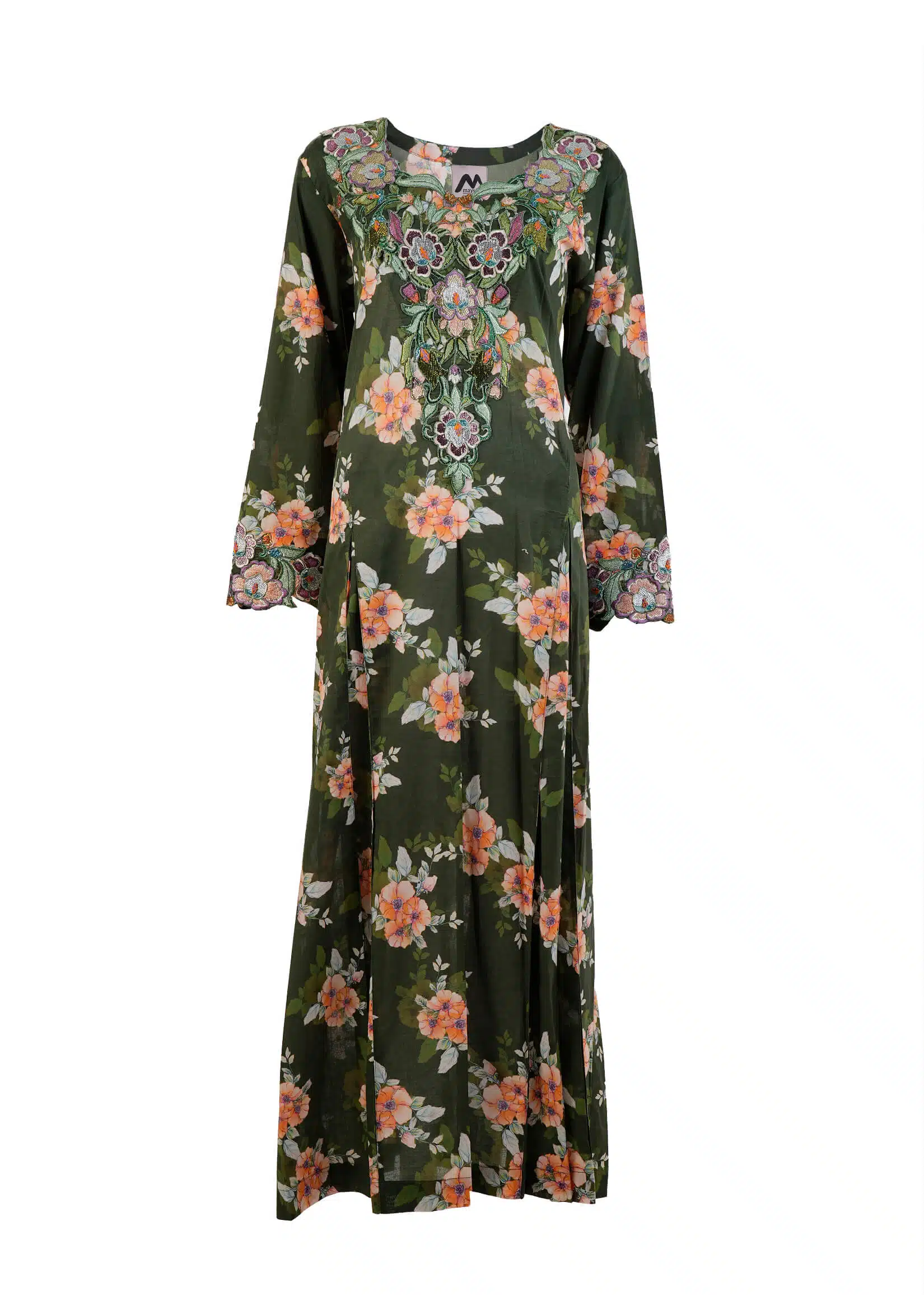 Maysarah Studio | Dark Green | Stitched | Party wear | Jalabiya Style | 1 pc set