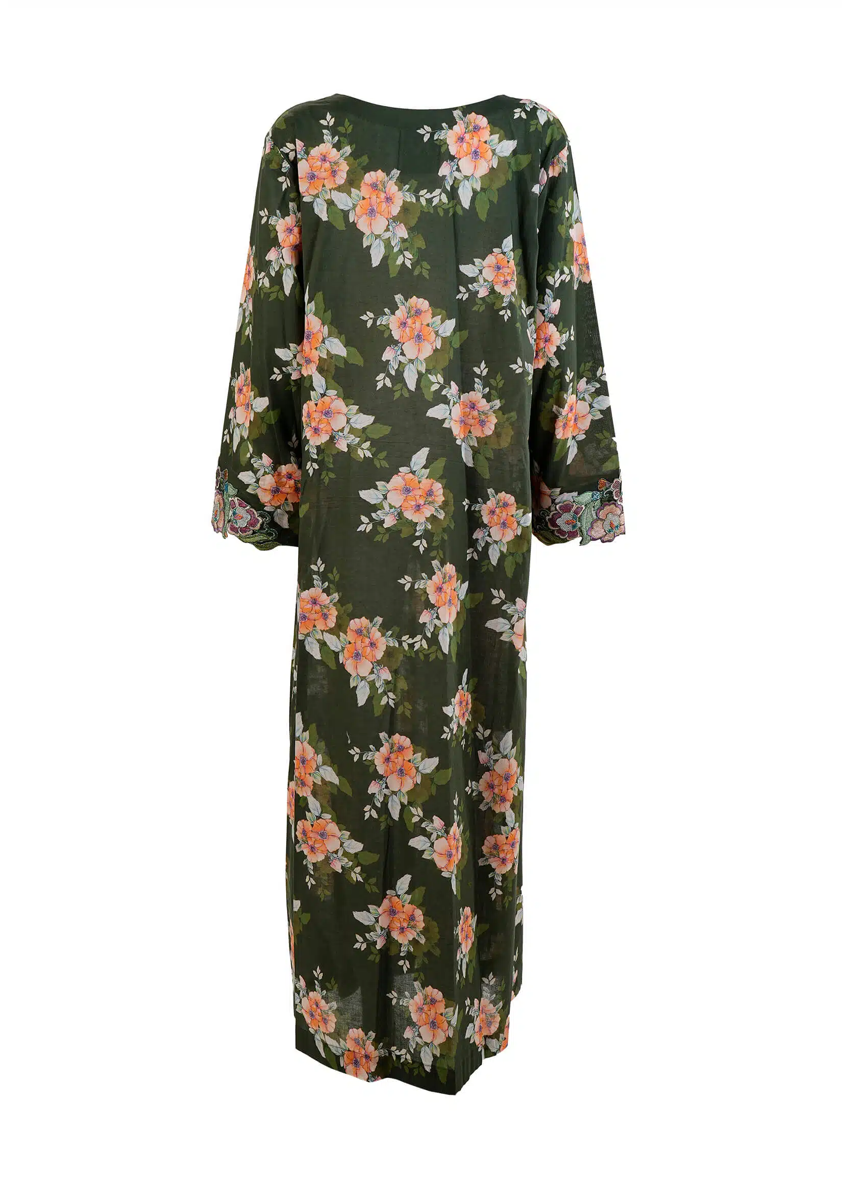 Maysarah Studio | Dark Green | Stitched | Party wear | Jalabiya Style | 1 pc set - Image 4