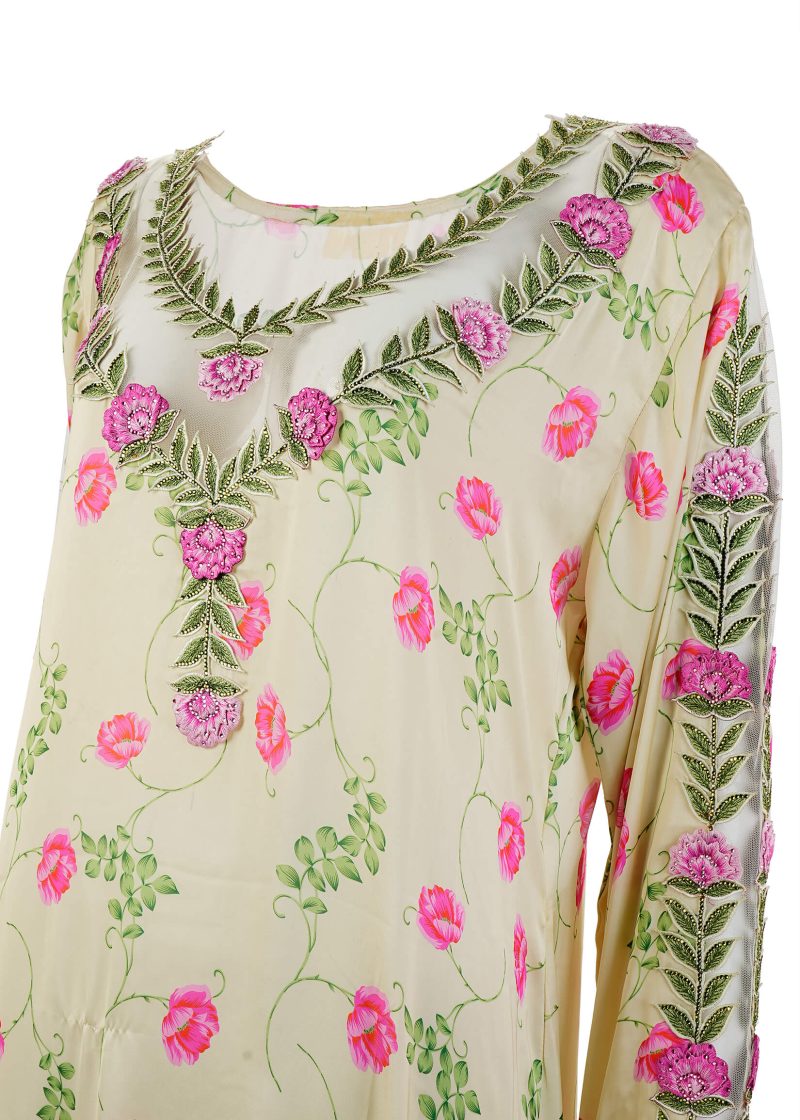 Arabic Jalabiya | Yellow | Stitched | Daily Wear | Jalabiya Style | 1 PC Set - Image 2