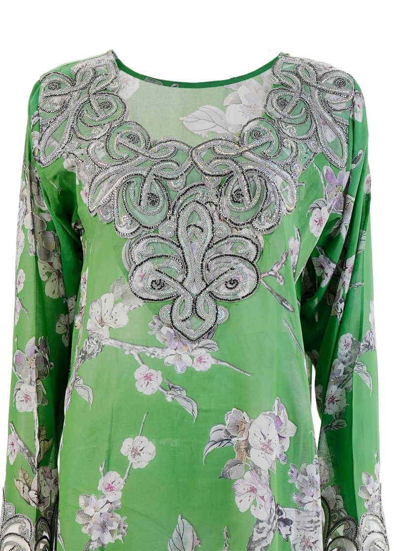 Arabic Jalabiya | Green | Stitched | Daily wear | Jalabiya Style | 1 pc set - Image 2