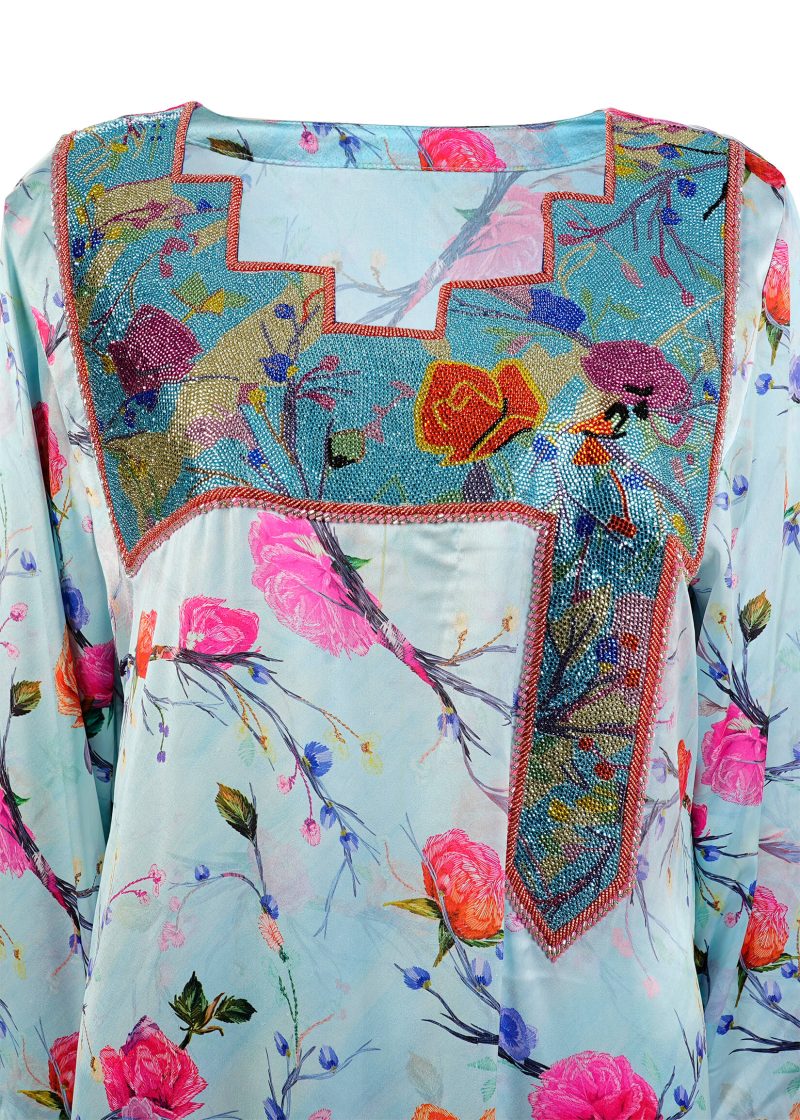Maysarah Studio | Sky Blue | Stitched | Daily wear | Jalabiya Style | 1 pc set - Image 2