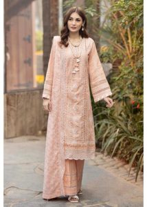 Adan Libas | Light Peach | Stitched | Daily wear | Kurta Set | 3 pc set.