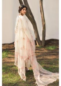 SafinazSana | Cream | Unstitched | Festival Wear | Kurta Set | 3 pc Set