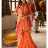 Gul Ahmed Ideas Lawn | Orange | Unstitched | Party wear | Printed Lawn Dupata | CL42036B - Image 2