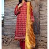 Gul Ahmed Ideas Lawn | Maroon | Unstitched | Party wear | Printed Lawn Dupata | CL42061A - Image 2