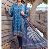 Gul Ahmed Ideas Lawn | Blue | Unstitched | Party wear | Printed Lawn Dupata | CL42003A - Image 3