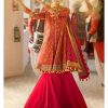 Gul Ahmed Ideas Lawn | Carrot Red | Unstitched | Party wear | Printed Lawn Dupata | CL42042B - Image 3