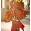 Gul Ahmed Ideas Lawn | Carrot Red | Unstitched | Party wear | Printed Lawn Dupata | CL42042B - Image 6