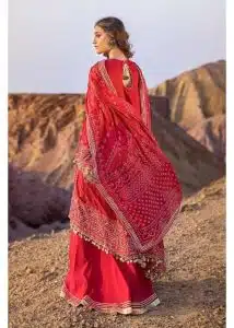 Gul Ahmed Ideas Lawn | Corel Pink | Unstitched | Party wear | Printed Lawn Dupata | BN42001