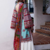 Hussain Rehar Luxury Lawn | Ice Blue | Unstitched | Feastive | Silk Dupatta | FLORET - Image 2