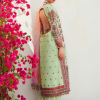 Hussain Rehar Luxury Lawn | Mint Green | Unstitched | Feastive | Silk Dupatta | EIRA - Image 3