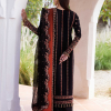 Hussain Rehar Luxury Lawn | Black | Unstitched | Feastive | Silk Dupatta | SIFOUNA - Image 3