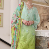 Noor By Saadia Luxe Chikankari Lawn | Neon Green | Unstitched | Party Wear | Chiffon Dupatta | 5A - Image 2