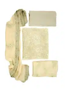 Maysarah Studio | Beige | Unstitched | Festival Wear | Kurta Set | 3 pc Set