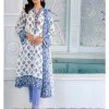 Gul Ahmed | White | Unstitched | Daily wear | Kurta Dupatta Trouser | 3 pc set