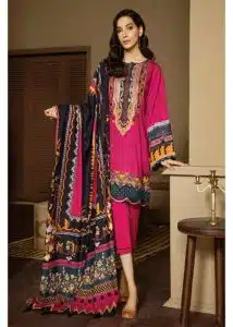 Baroque | Fuchsia | Unstitched | Festival Wear | Kurta set | 3 pc set