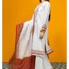Gul Ahmed | White | Unstitched | Daily wear | Kurta Dupatta Trouser | 3 pc set - Image 2
