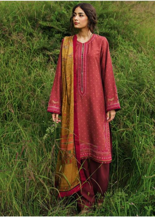 Zara Shahjahan | Mustard | Unstitched | Festival Wear | Kurta Set | 3 Pc Set