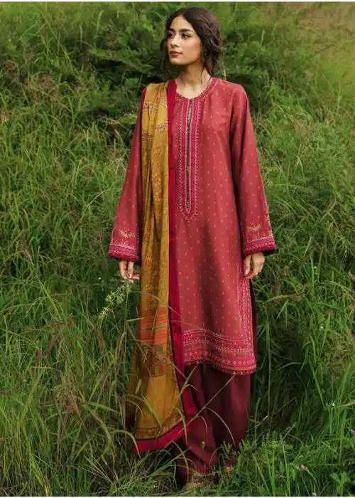 Zara Shahjahan | Mustard | Unstitched | Festival Wear | Kurta Set | 3 Pc Set