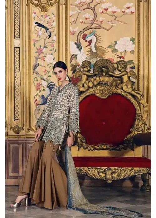 Gul Ahmed | Brown | Unstitched | Daily wear | Kurta Dupatta Trouser | 3 pc set