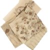 Fancy Gota | Beige | Unstitched | Party Wear | Kurta Dupatta Trouser | 3 pc Set - Image 4