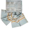 Maysarah Lucknowi | Grey | Semi stitched | Festival wear | Kurta Dupatta Style | 2 pc set - Image 4