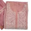 Maysarah Lucknowi | Pink Peach | Stitched | Festival Wear | Pure Chanderi Silk | Kurta Dupatta | 1 pc set