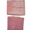Maysarah Lucknowi | Pink Peach | Stitched | Festival Wear | Pure Chanderi Silk | Kurta Dupatta | 1 pc set - Image 3