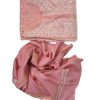 Maysarah Lucknowi | Pink Peach | Stitched | Festival Wear | Pure Chanderi Silk | Kurta Dupatta | 1 pc set - Image 4