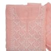 Maysarah Lucknowi | Peach Pink | Unstitched | Festival wear | Kurta Dupatta Style | 2 pc set - Image 2