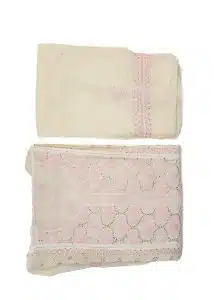Maysarah Lucknowi | Off White | Semi stitched | Festival wear | Kurta Dupatta Style | 2 pc set