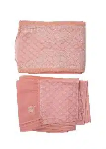 Maysarah Lucknowi | Peach | Semi stitched | Festival wear | Kurta Dupatta Style | 2 pc set