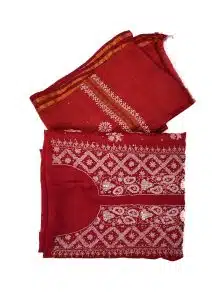 Maysarah Lucknowi | Red | Unstitched | Kurta dupatta | Festival Wear | 2 pc set.