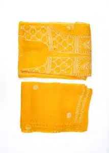 Maysarah Lucknowi | Yellow | Semi stitched | Festival wear | Kurta Dupatta Style | 2 pc set
