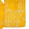 Maysarah Lucknowi | Yellow | Semi stitched | Festival wear | Kurta Dupatta Style | 2 pc set - Image 3