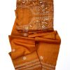 Maysarah Lucknowi | Mustard | Semi stitched | Festival wear | Kurta Dupatta Style | 2 pc set - Image 4