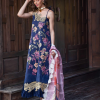 Asifa & Nabeel Lawn | Navy Blue | Unstitched | Party wear | Digital printed dupatta on polly silk | WHIMSICAL RRL-05