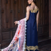 Asifa & Nabeel Lawn | Navy Blue | Unstitched | Party wear | Digital printed dupatta on polly silk | WHIMSICAL RRL-05 - Image 2
