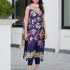 Asifa & Nabeel Lawn | Navy Blue | Unstitched | Party wear | Digital printed dupatta on polly silk | WHIMSICAL RRL-05 - Image 4