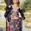 Asifa & Nabeel Lawn | Black | Unstitched | Party wear | Digital printed dupatta on polly silk | EUPHORIA RRL-06 - Image 3