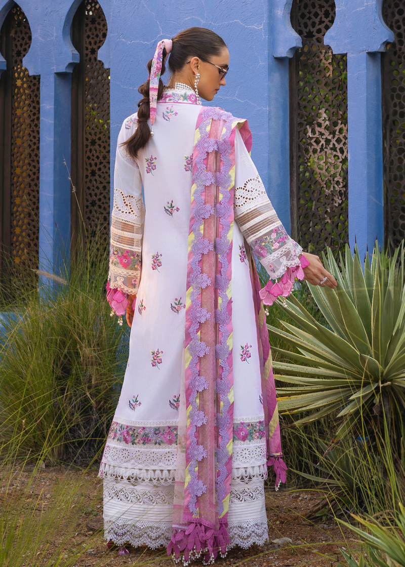 Annus Abrar Neroli Luxury Lawn | White | Unstitched | Party wear | Digitally Printed Chiffon dupatta | Sofi 02 - Image 4