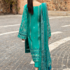 Gulaal Luxury Lawn | Pine Green | Unstitched | Party wear | Chiffon Dupatta embroidered | CIANA GL-LL-24V1-08 - Image 2
