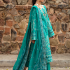 Gulaal Luxury Lawn | Pine Green | Unstitched | Party wear | Chiffon Dupatta embroidered | CIANA GL-LL-24V1-08 - Image 4