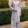 Gulaal Luxury Lawn | Grey | Unstitched | Party wear | Chiffon Dupatta embroidered | VIOLETTE GL-L-24V2-03