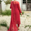 Gulaal Chiffon | Red | Unstitched | Party wear | Chiffon Dupatta embroidered | ULMARIA GL-EC-24V1-03 - Image 2