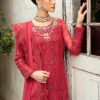 Gulaal Chiffon | Red | Unstitched | Party wear | Chiffon Dupatta embroidered | ULMARIA GL-EC-24V1-03 - Image 3