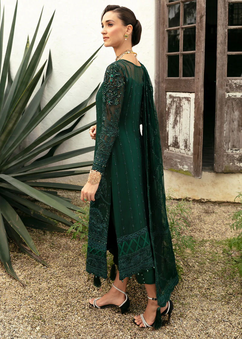 Gulaal Chiffon | Tea Green | Unstitched | Party wear | Chiffon Dupatta embroidered | CASSIA GL-EC-24V1-05 - Image 2