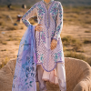 Mahiymaan Luxury Lawn | Light Purple | Unstitched | Party wear | Digital printed silk dupatta | Lavender Mist M-06